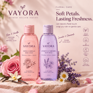Vayora Floral Care Body Wash Collection